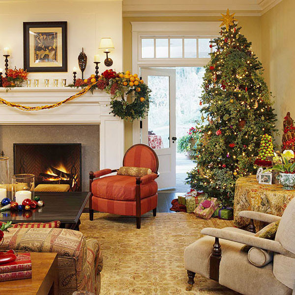 Christmas Decor Living Room
 40 Traditional Christmas Decorations