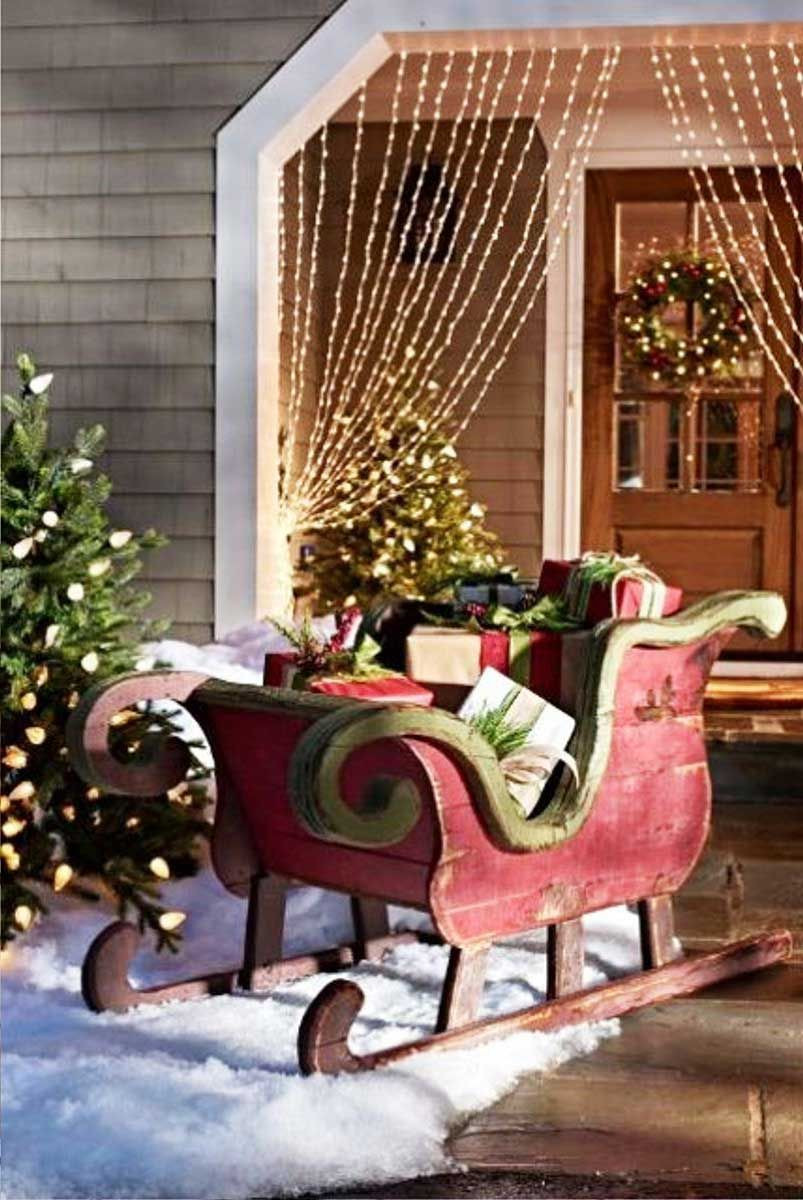 Christmas Decorations Outdoor
 Elegant Sleigh For Christmas