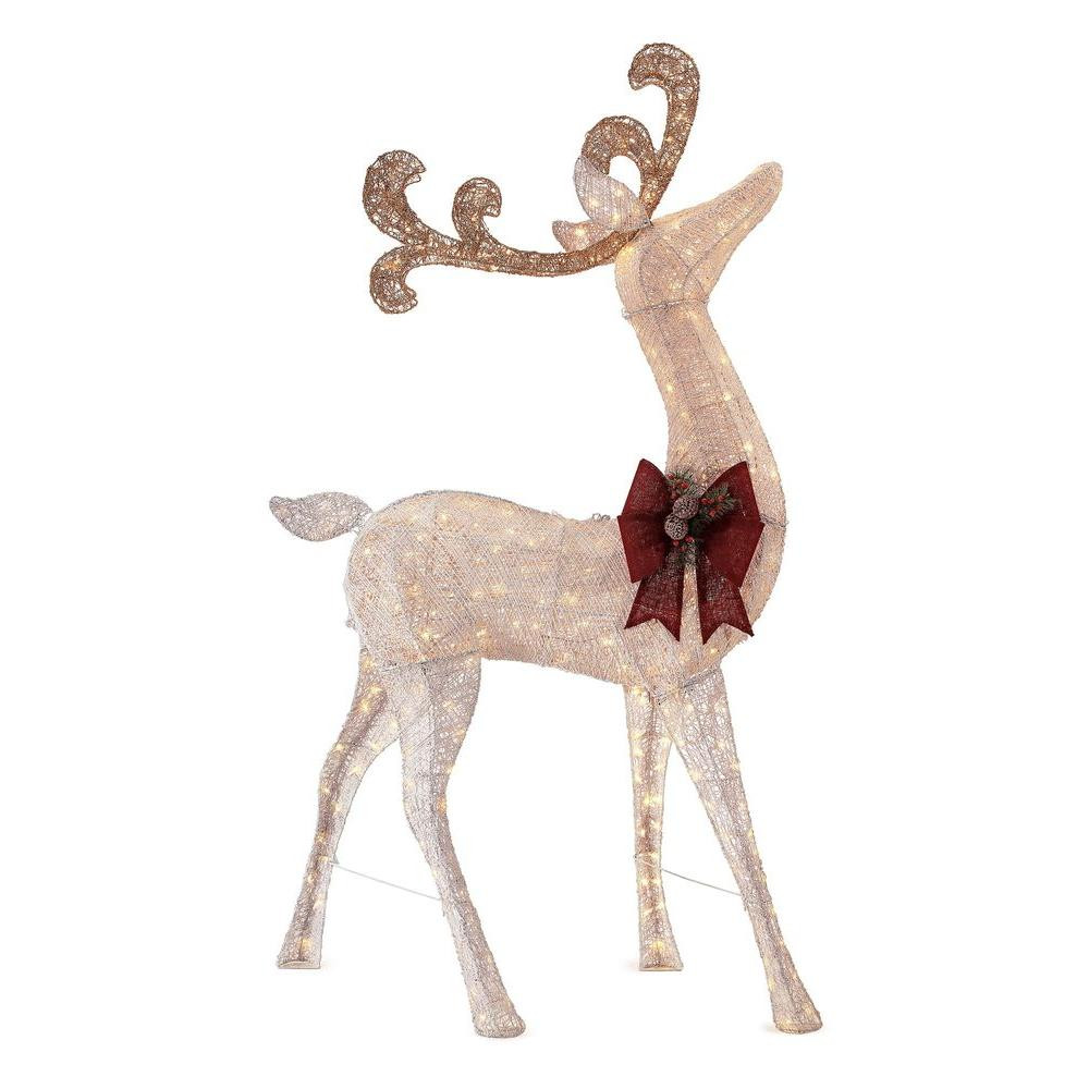 Christmas Deer Decorations Indoor
 Home Accents Holiday 91 in LED Lighted Standing Deer