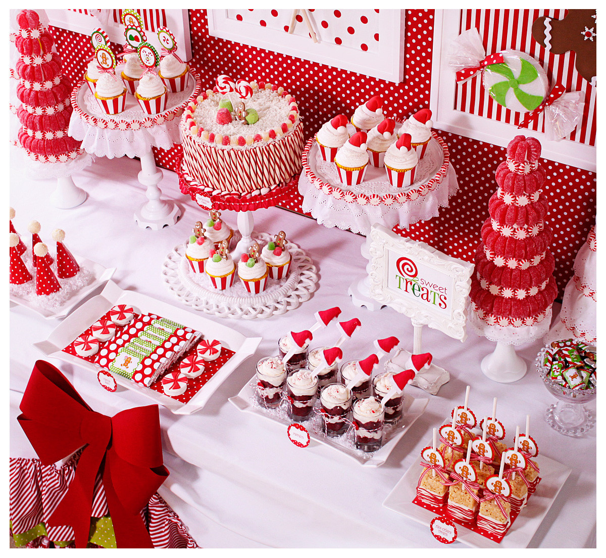 Christmas Dessert Ideas For Party
 Amanda s Parties To Go Candy Christmas Dessert Table
