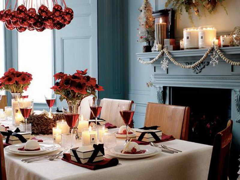 Christmas Dining Table Decorating
 Decoration Christmas Dining Room Table Decorations