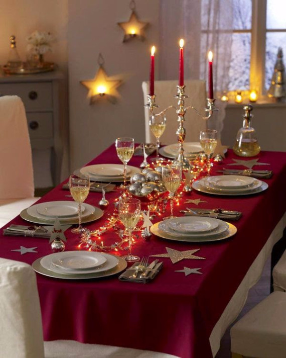 Christmas Dining Table Decorating
 60 Christmas Dining Table Decor In Red And White family