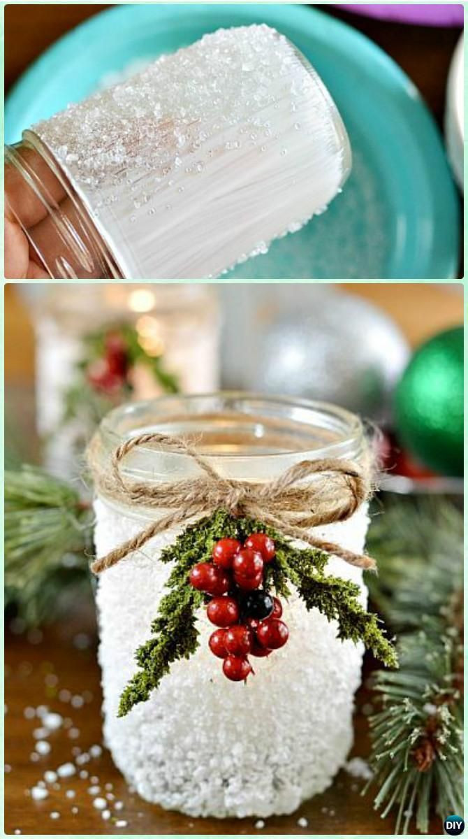 Christmas DIY Decorations
 Best 25 Christmas mason jars ideas on Pinterest