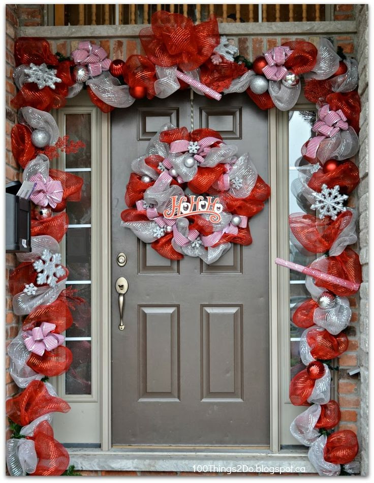 Christmas Door Decorations DIY
 40 Fantabulous Christmas Ribbon Decoration Ideas All