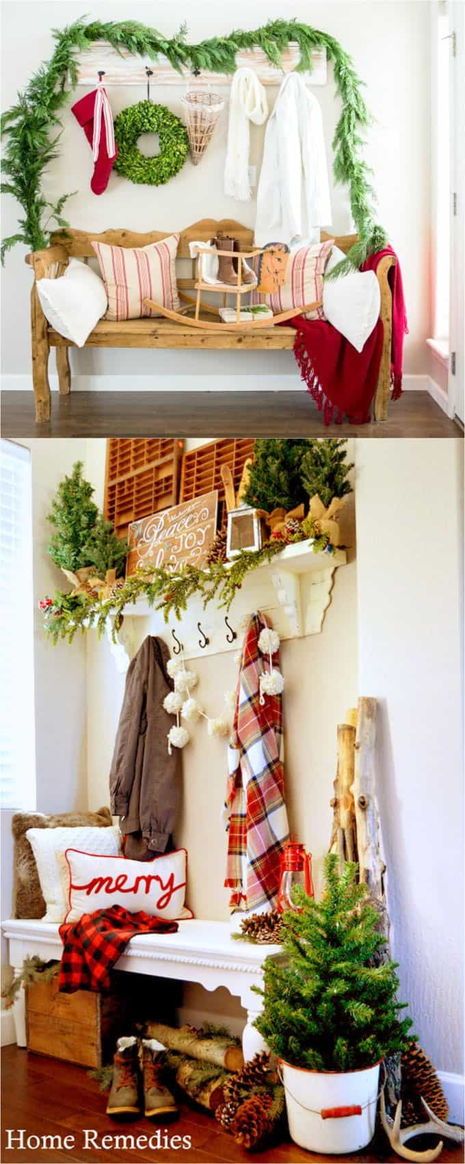 Christmas Entryway Decorating Ideas
 Best 25 Christmas entryway ideas on Pinterest