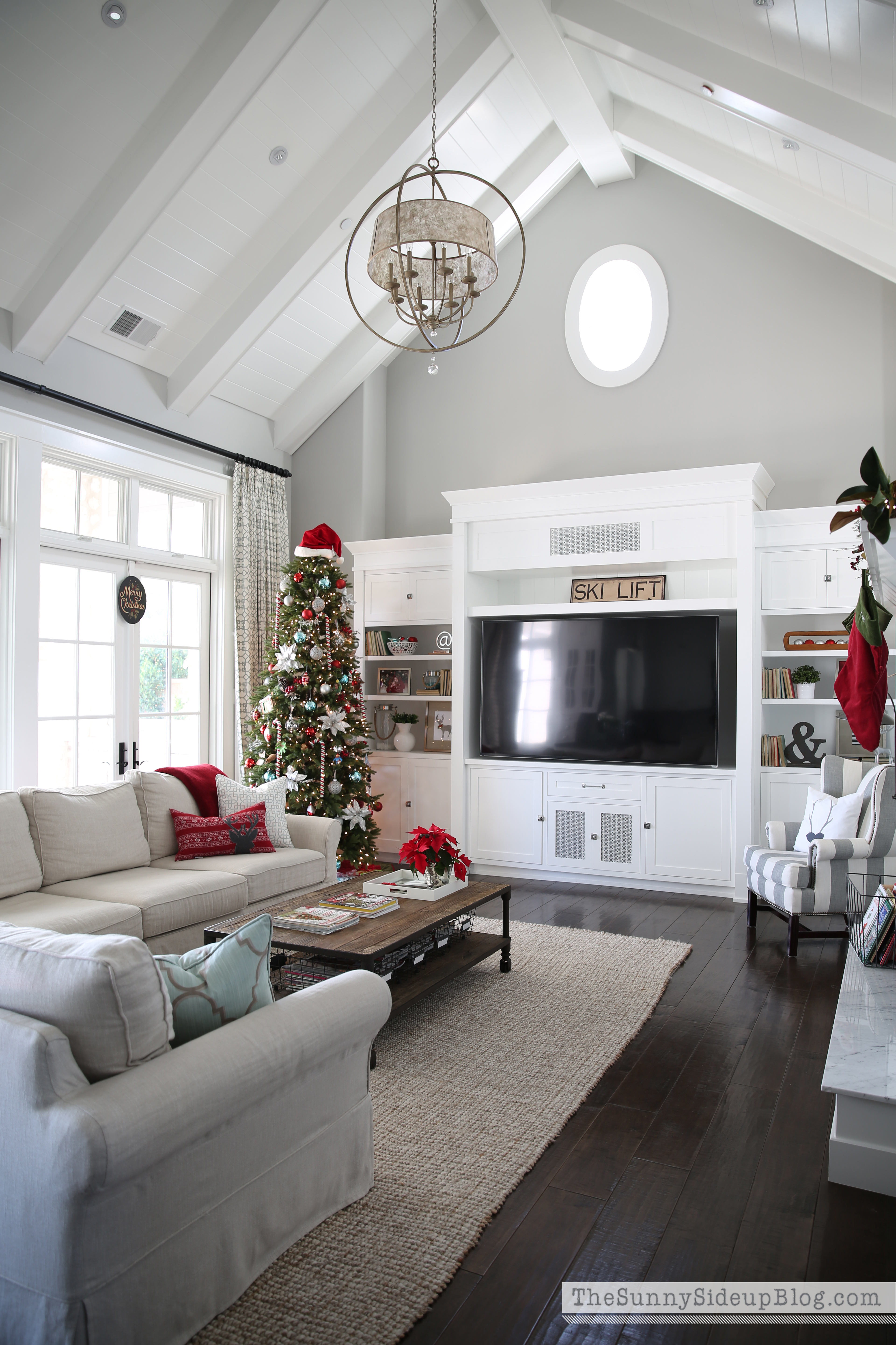 Christmas Family Room
 Christmas in the family room The Sunny Side Up Blog