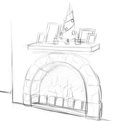 Christmas Fireplace Drawings
 How to Draw a Fireplace 12 Steps with wikiHow