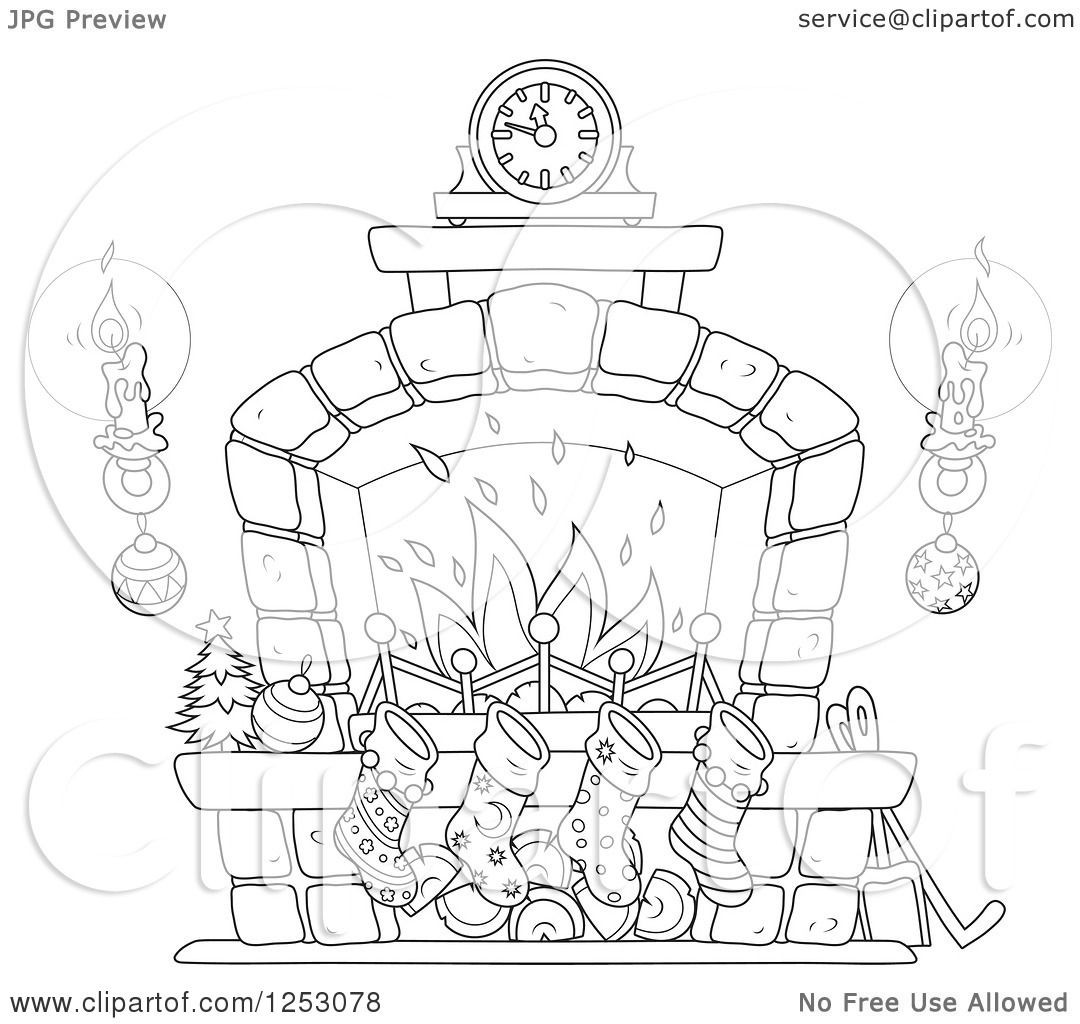 Christmas Fireplace Drawings
 Christmas Fireplace Drawing at GetDrawings