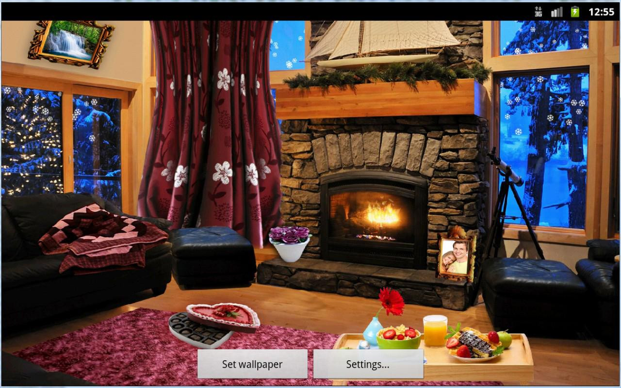 Christmas Fireplace Live Wallpaper
 Romantic Fireplace Live Wallpaper Android Apps on Google