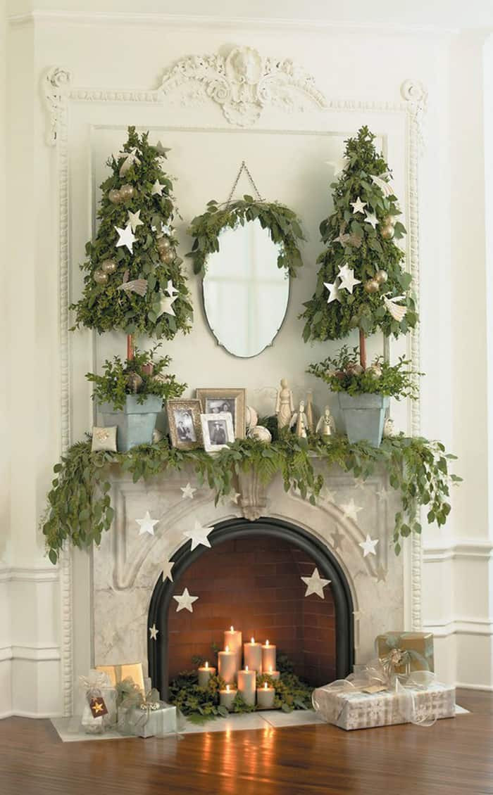 Christmas Fireplace Mantel Decorating Ideas
 50 Absolutely fabulous Christmas mantel decorating ideas
