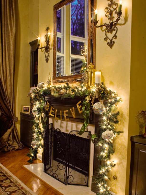 Christmas Fireplace Mantel Decorating Ideas
 Christmas and Holiday Mantel Designs and Ideas Design