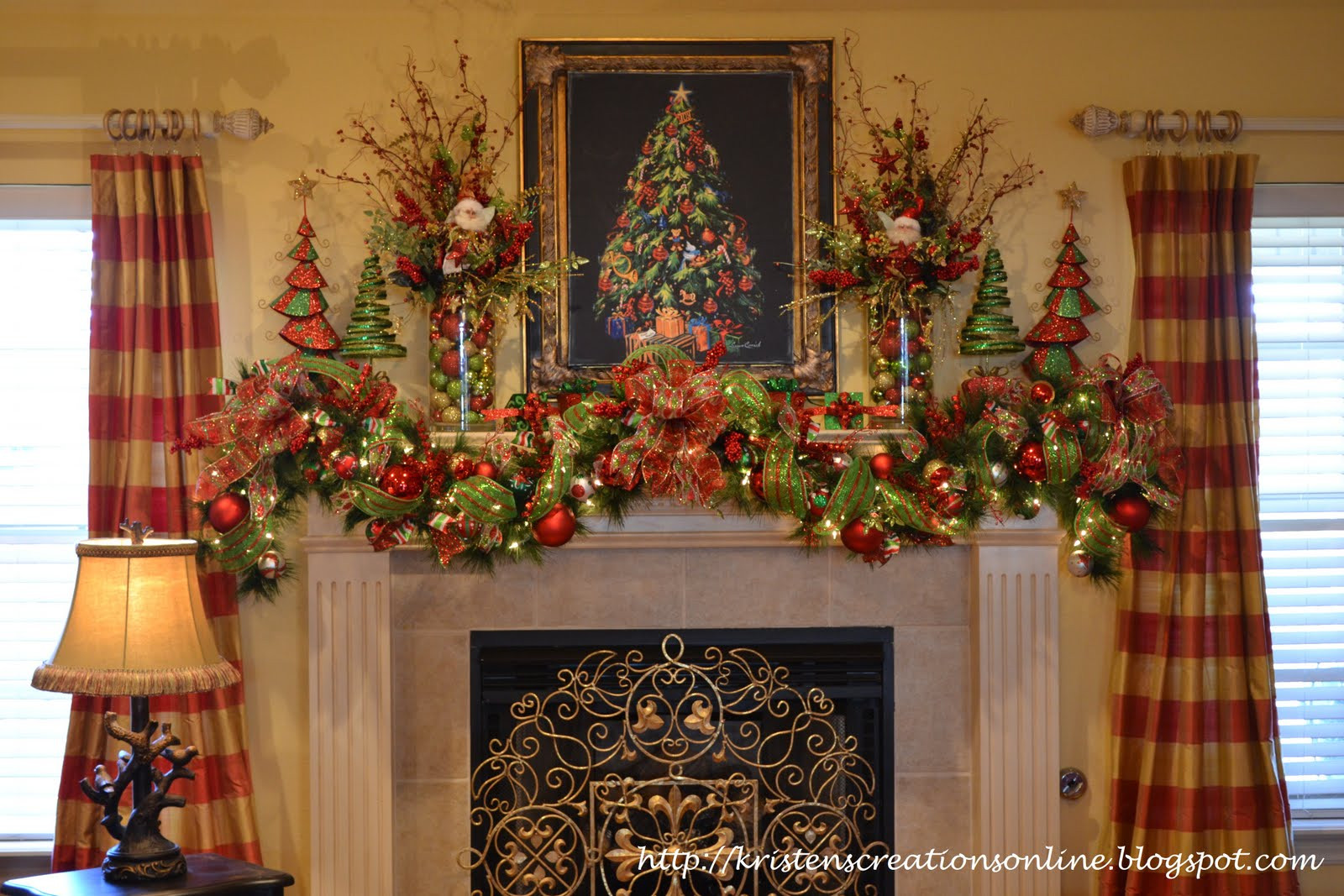 Christmas Fireplace Mantle Ideas
 Kristen s Creations My Christmas Mantle