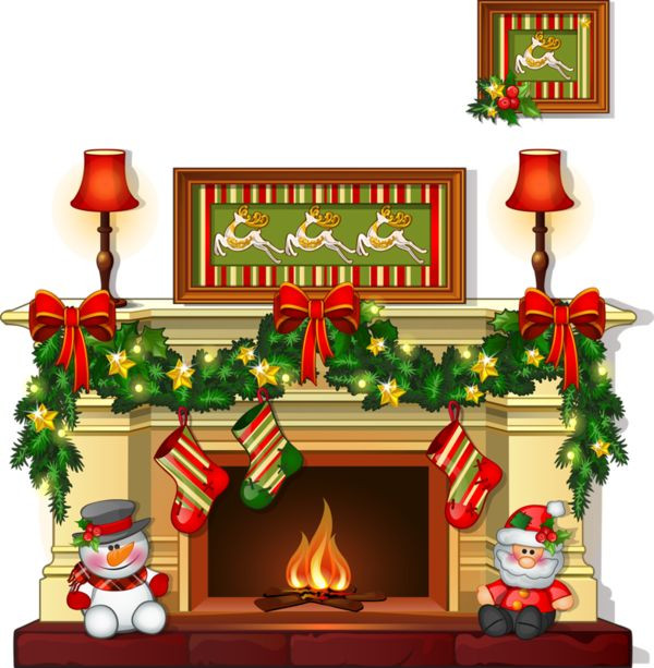 Christmas Fireplace Painting
 1160 best Clip Art X mas winter images on Pinterest