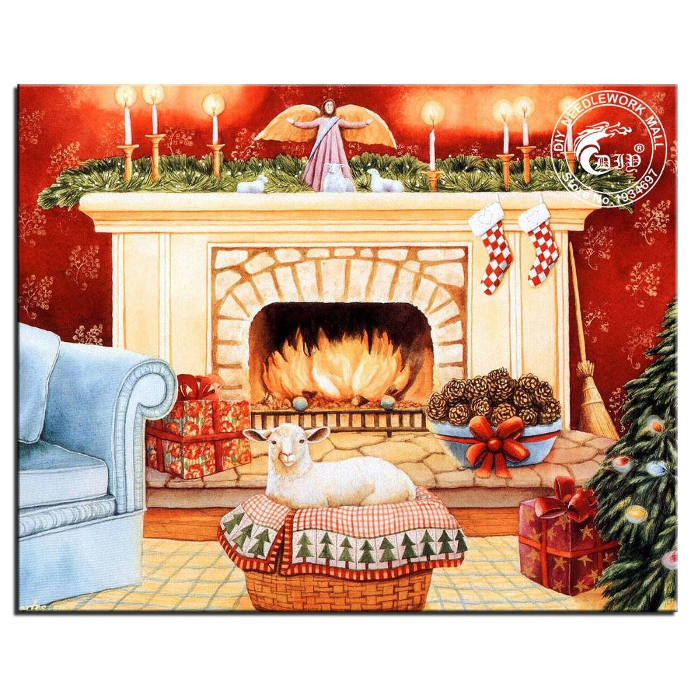Christmas Fireplace Painting
 Popular Fireplace Painting Buy Cheap Fireplace Painting