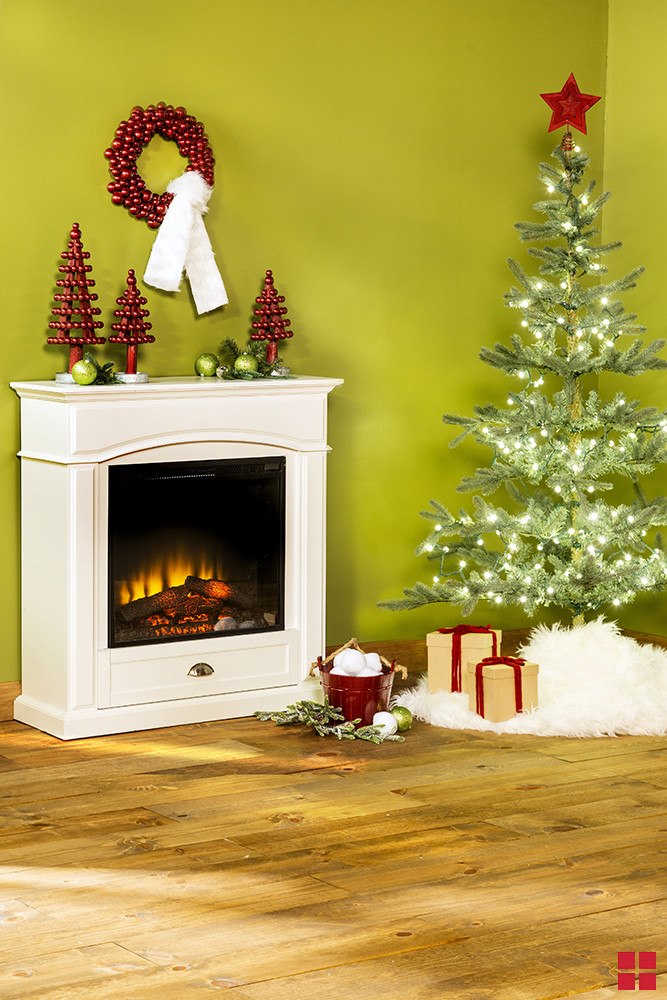 Christmas Fireplace Painting
 Spray Paint Fireplace Mantel Décor