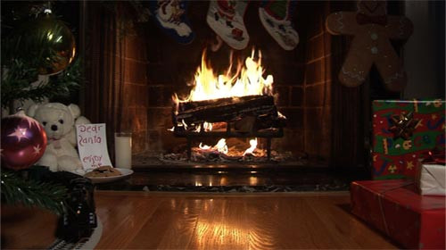 Christmas Fireplace Scenes
 Ambient Fire Video Fireplace DVD Premium Fake Fireplace DVD