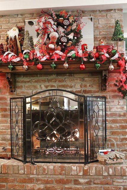 Christmas Fireplace Screens
 17 Best images about Fireplace screens and ideas on