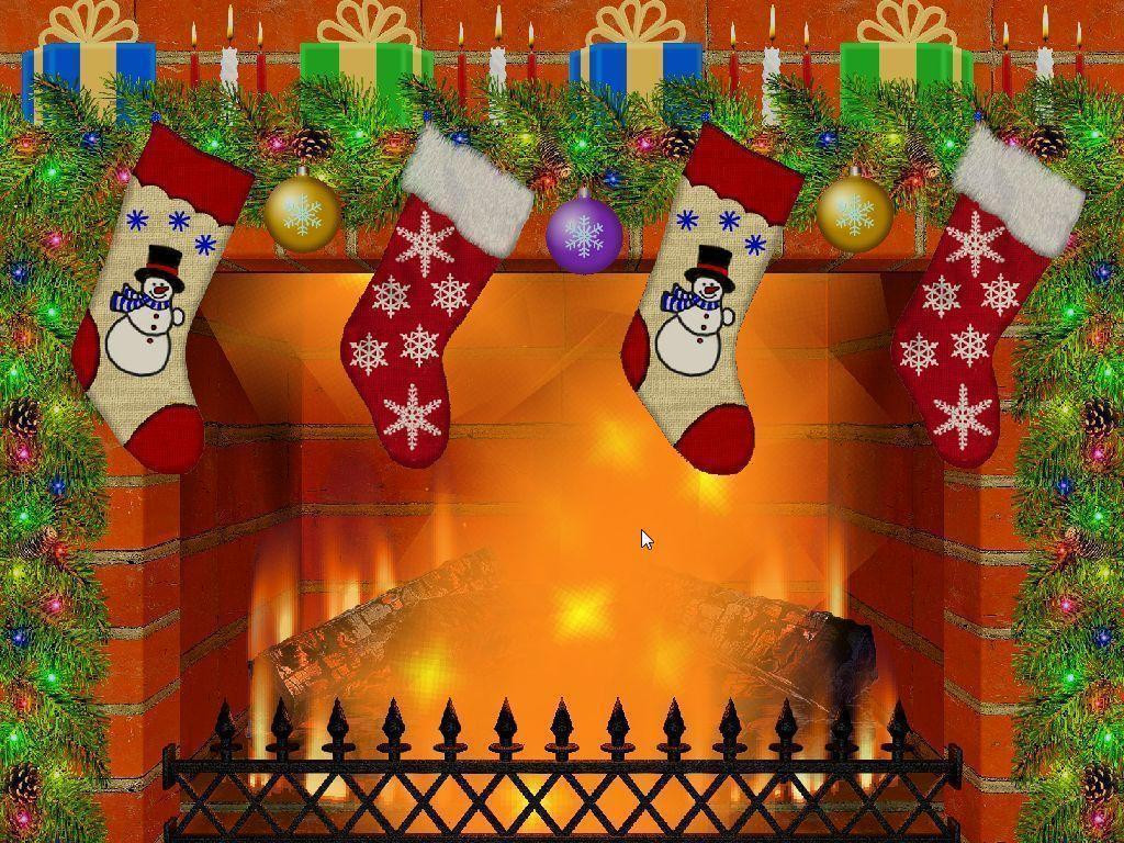 Christmas Fireplace Screens
 Christmas Fireplace Backgrounds Wallpaper Cave