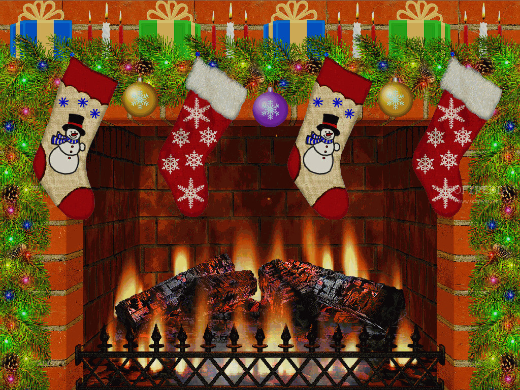 Christmas Fireplace Screensaver
 1024x769px Christmas Live Fireplace Wallpaper