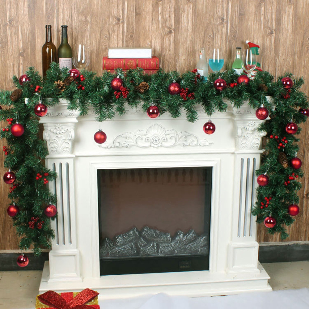 Christmas Fireplace Wreaths
 2 7m 9ft Christmas Garland Fireplace Imperial Pine Wreath