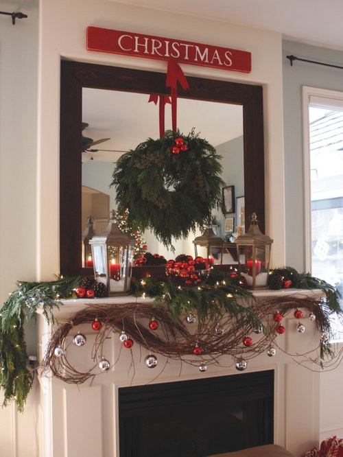 Christmas Fireplace Wreaths
 Best Hanging Wreath Design Ideas & Remodel