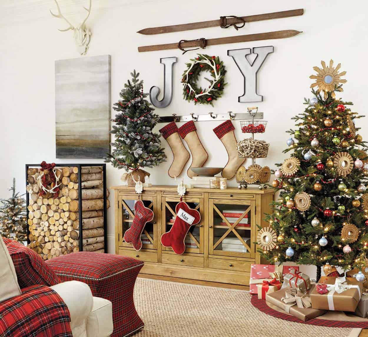 Christmas Floor Decorations
 40 Fabulous Rustic Country Christmas Decorating Ideas