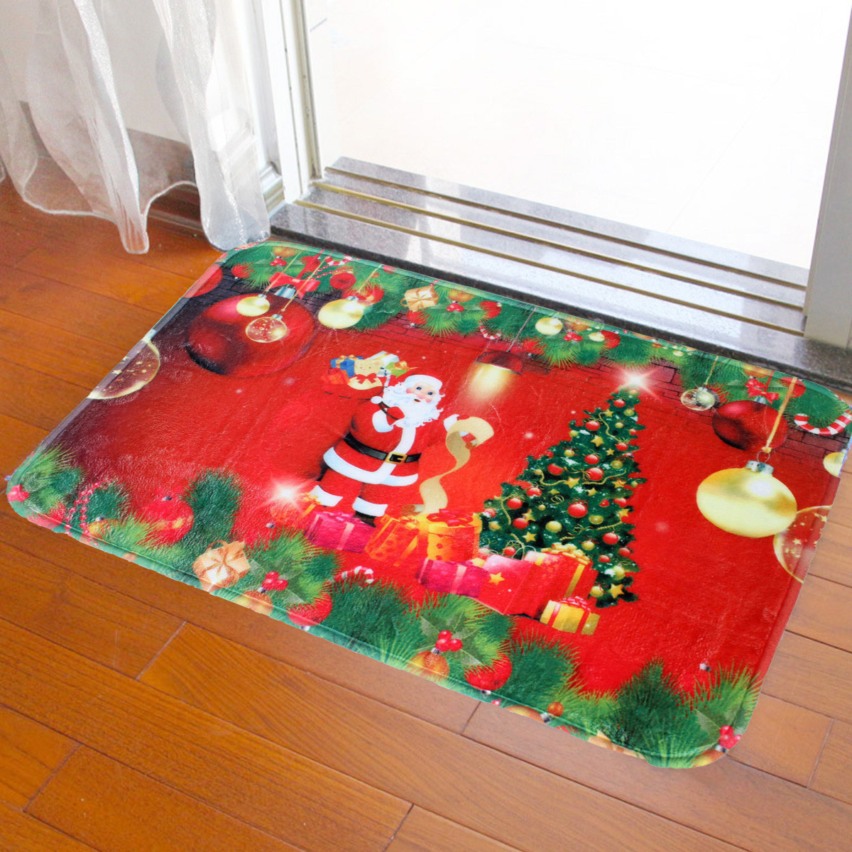 Christmas Floor Mats
 Christmas Tree Santa Claus Floor Mat Non Slip Rug Indoor
