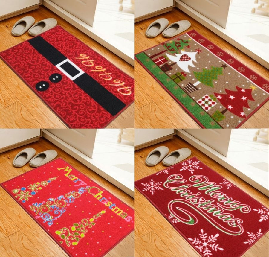 Christmas Floor Mats
 Merry Christmas Xmas Tree Nonskid Floor Mat Door Mats Area