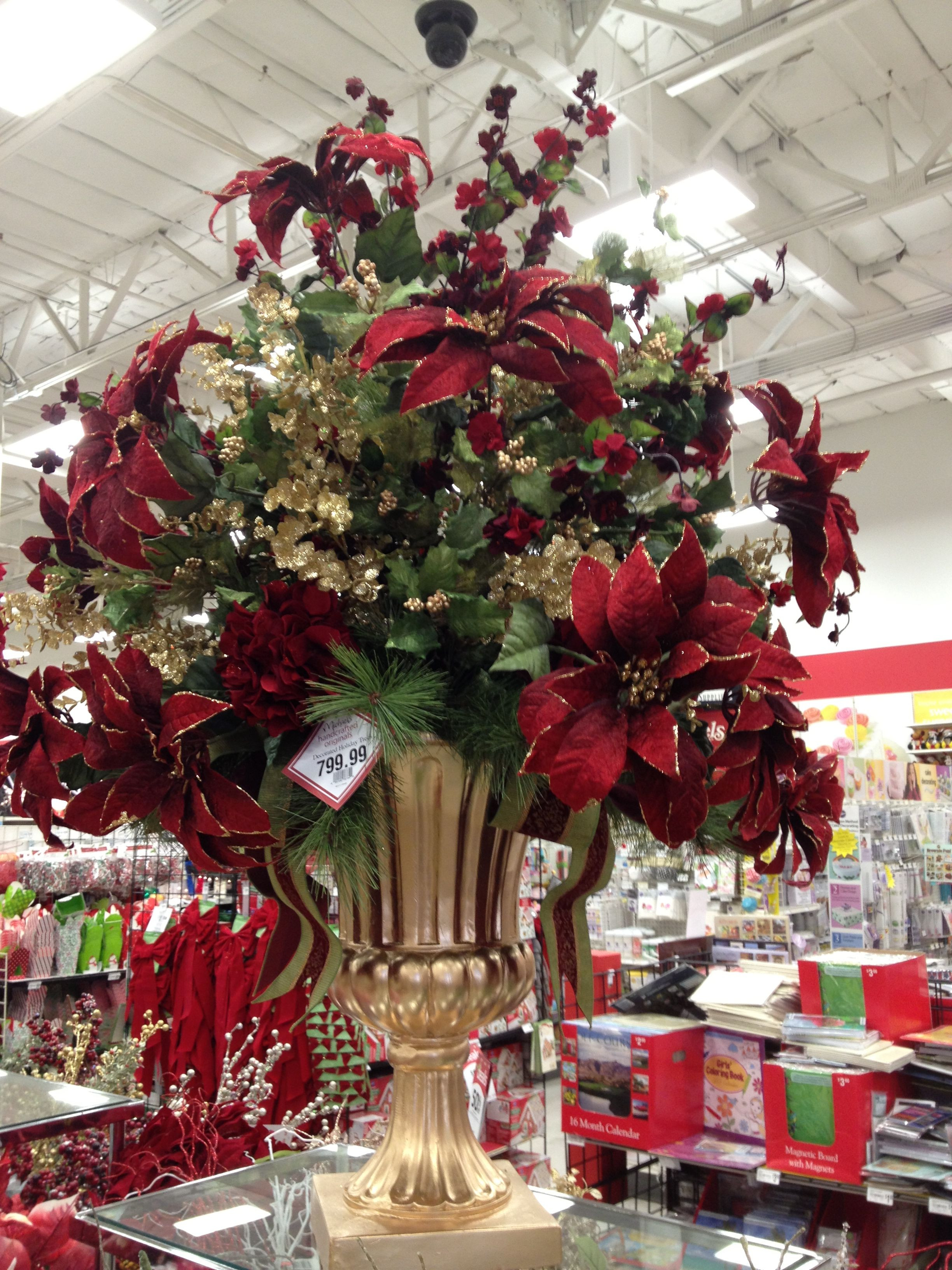 Christmas Flower Decorations
 Christmas Traditions Entryway Floral Arrangement Designed