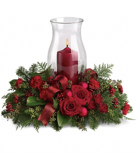 Christmas Flower Delivery Usa
 Order Your Holiday Glow Centerpiece T115 3A All Flowers