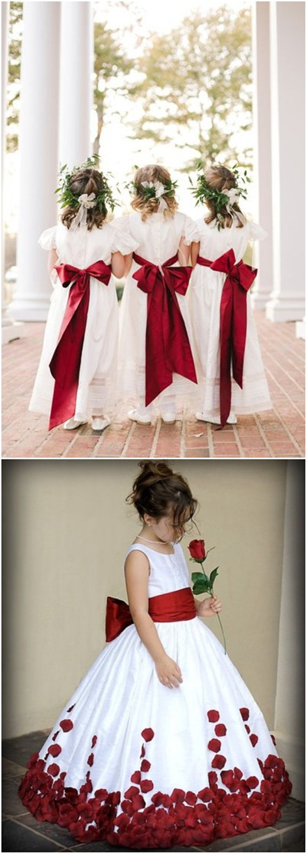 Christmas Flower Girl Dresses
 16 Christmas Wedding Ideas You Can’t Miss