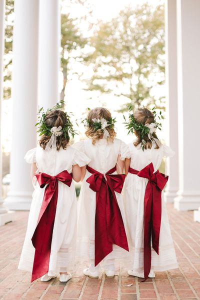 Christmas Flower Girl Dresses
 25 best ideas about Christmas Wedding on Pinterest