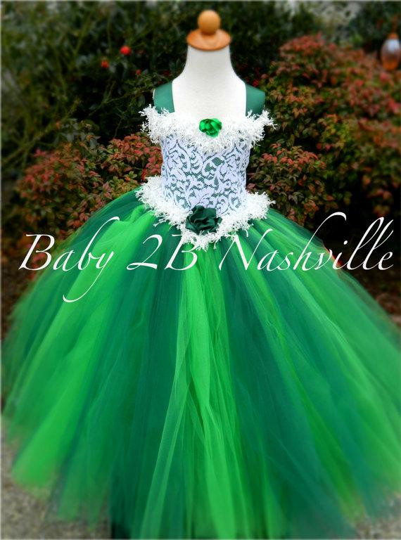 Christmas Flower Girl Dresses
 Emerald Flower Girl Dress Christmas Wedding Flower Girl