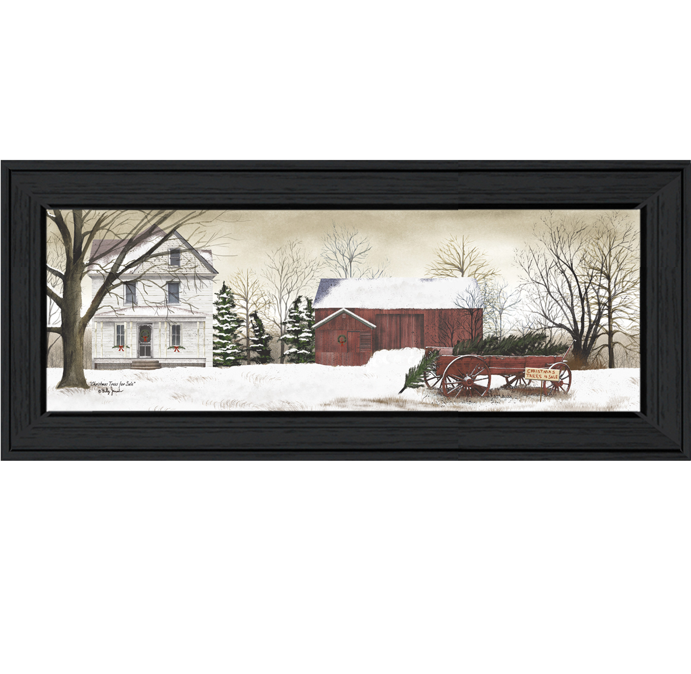 Christmas Framed Wall Art
 "Christmas Trees for Sale" by Billy Jacobs Printed Framed