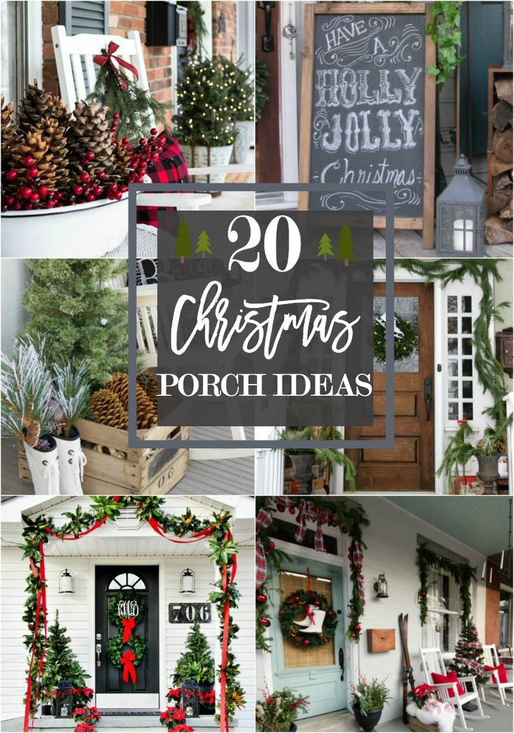 Christmas Front Porch Ideas
 Best 25 Christmas front porches ideas on Pinterest