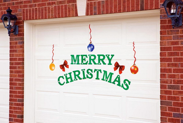 Christmas Garage Door Magnets
 New Car Van or Garage Door Christmas Decoration "Merry