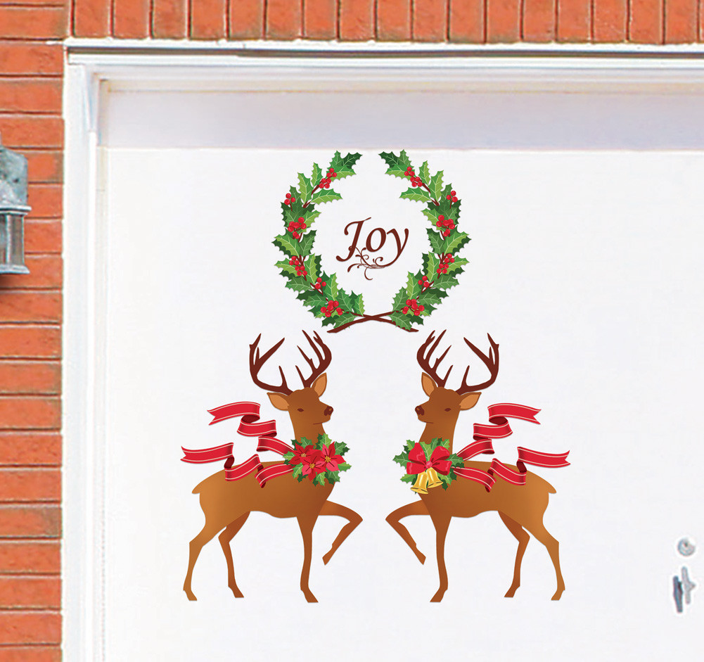 Christmas Garage Door Magnets
 Holiday Joy Reindeer Garage Magnet Set by Collections Etc