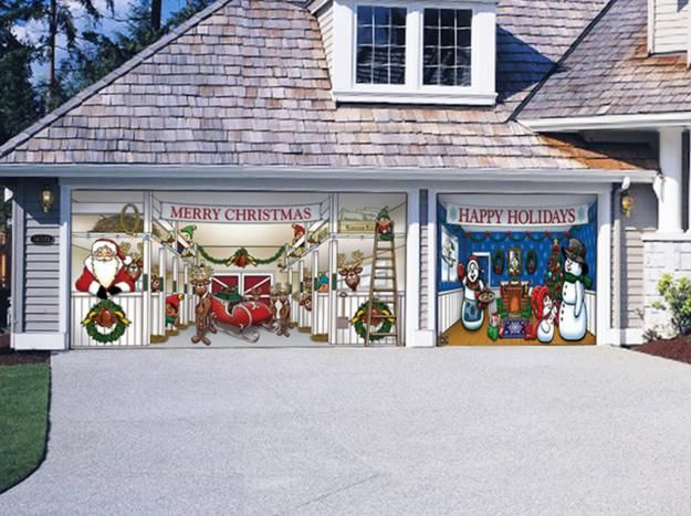 Christmas Garage Door Magnets
 merry christmas festive garage door magnets