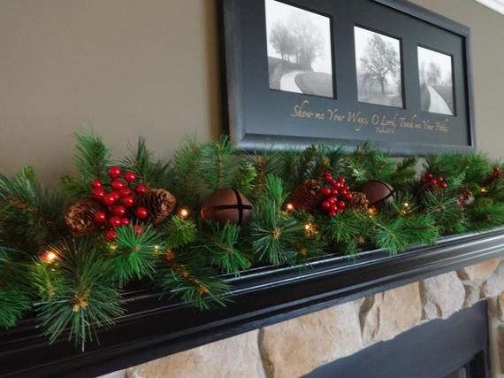 Christmas Garland For Fireplace Mantel
 Mantle Garland Mantel Garland Christmas Garland Staircase