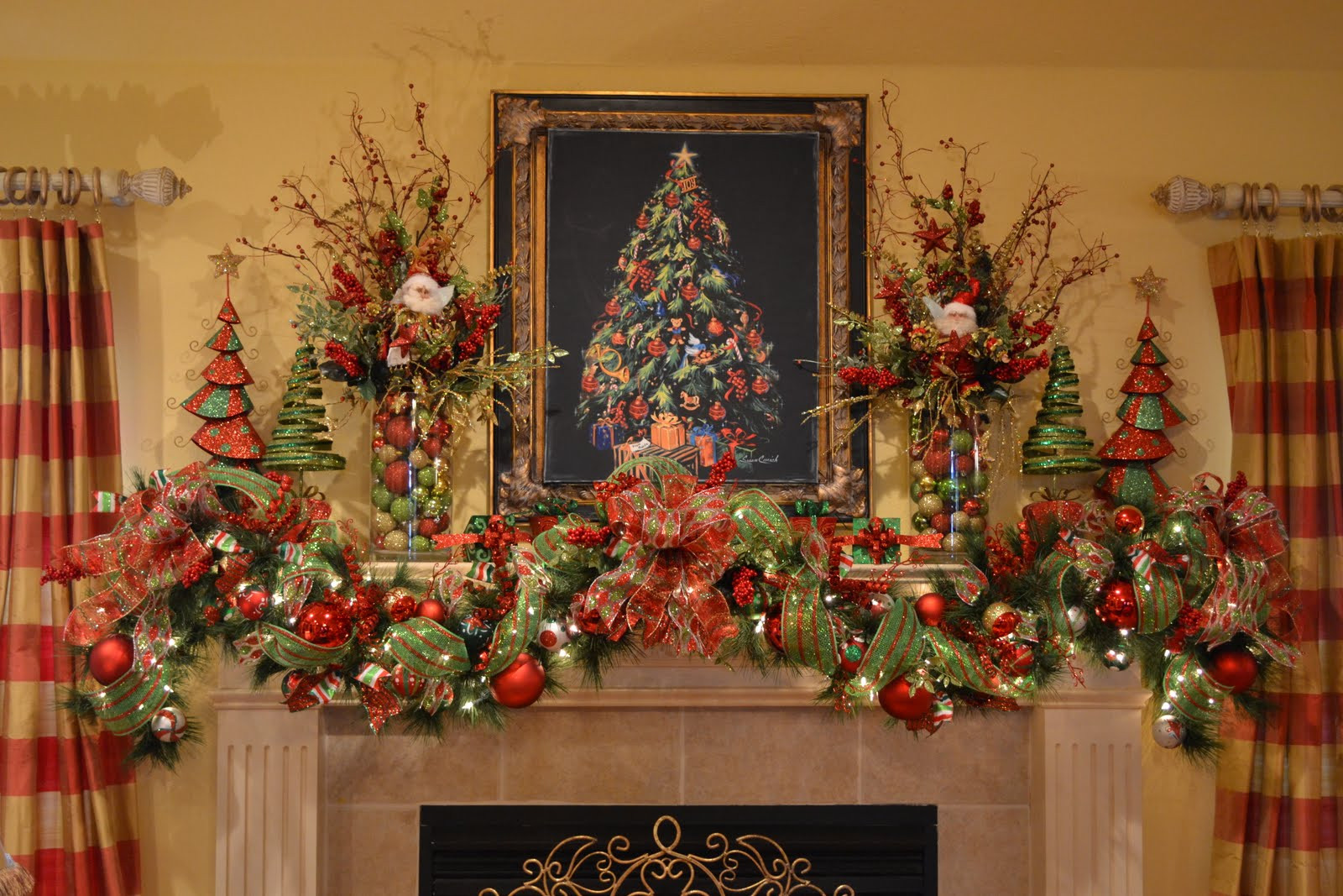 Christmas Garland For Fireplace Mantel
 Kristen s Creations My Christmas Mantle