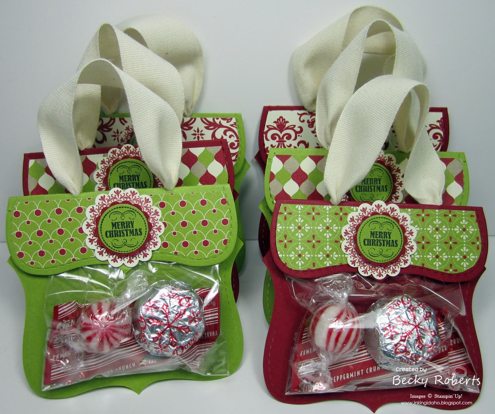 Christmas Gift Bag Ideas
 Inking Idaho Top Note Candy Purses Christmas