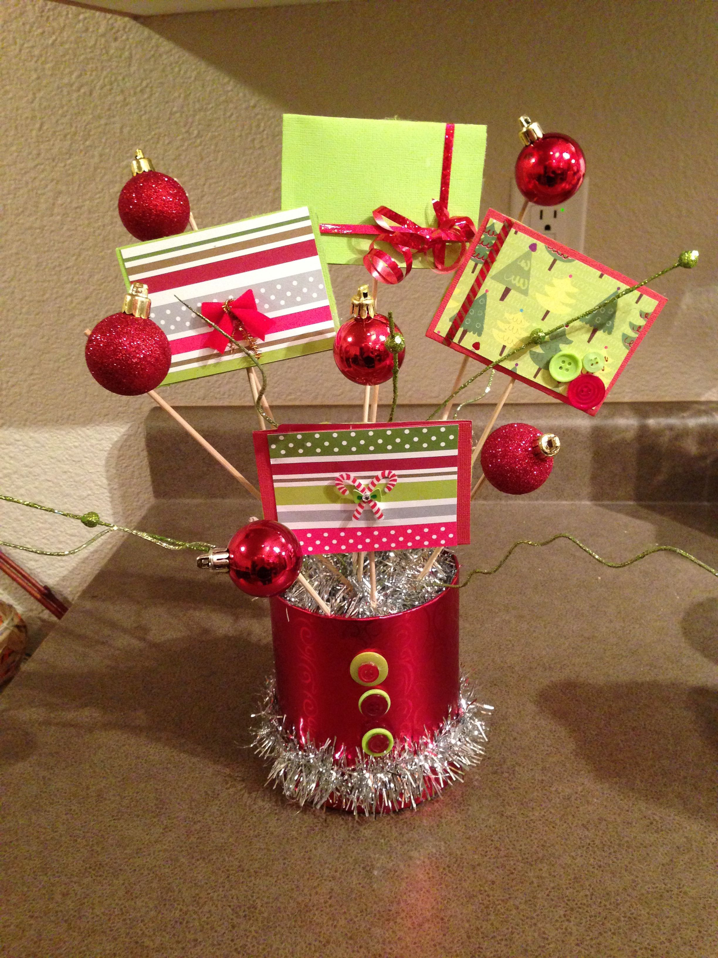 Christmas Gift Card Ideas
 Gift card bouquet Crafts Pinterest