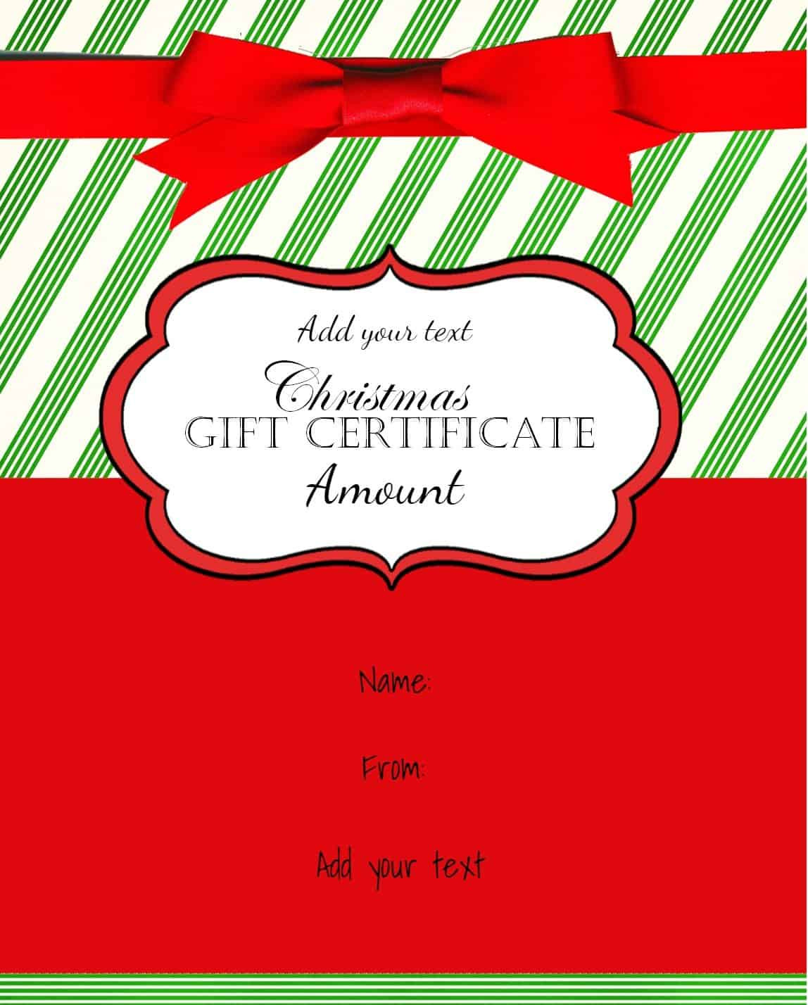 Christmas Gift Certificate Ideas
 Free Christmas Gift Certificate Template