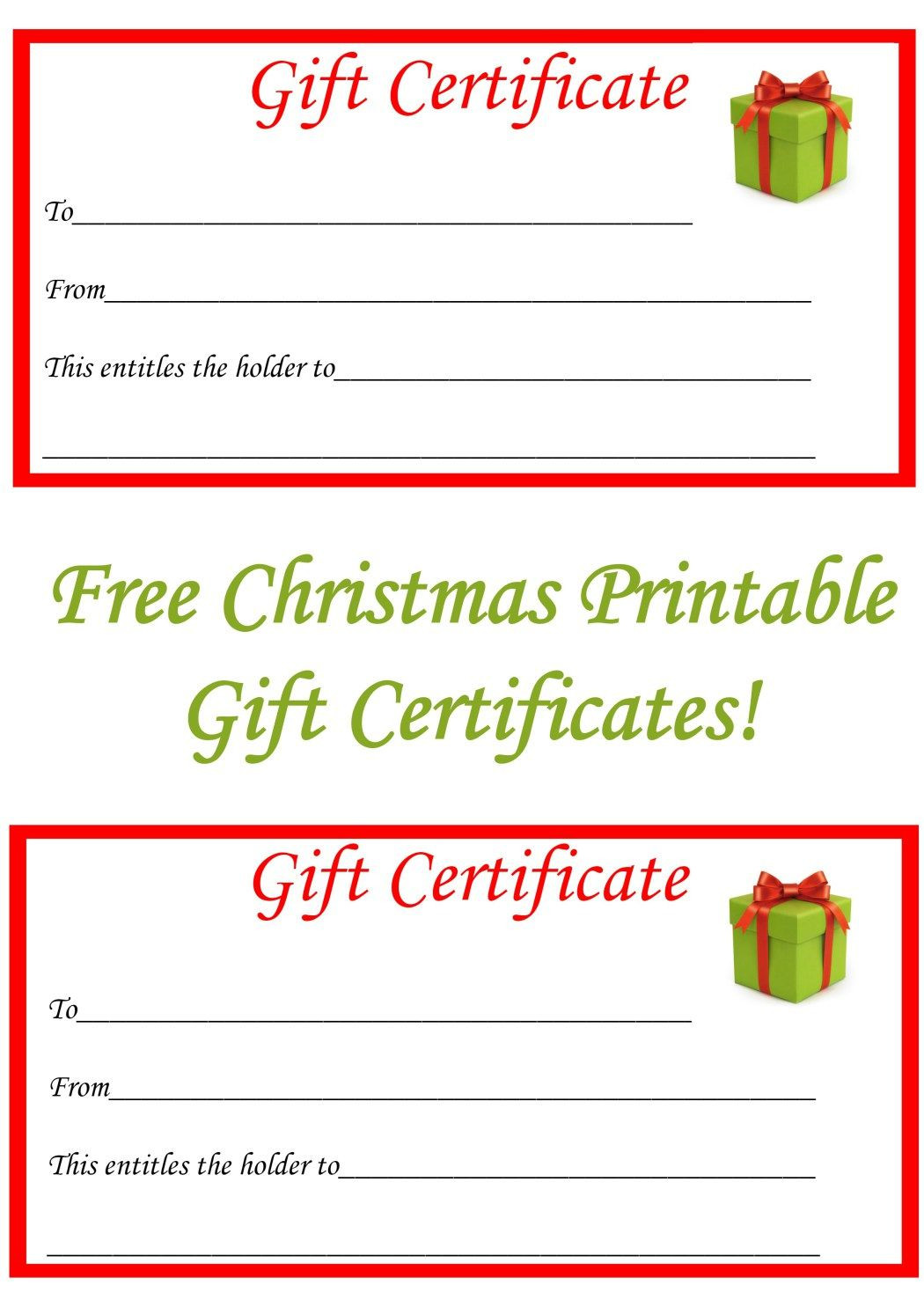 Christmas Gift Certificate Ideas
 Best 25 Printable t certificates ideas on Pinterest