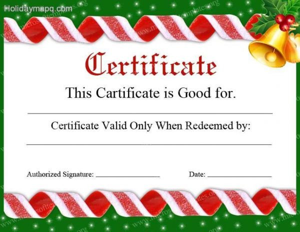 Christmas Gift Certificate Ideas
 Gift certificate template free HolidayMapQ