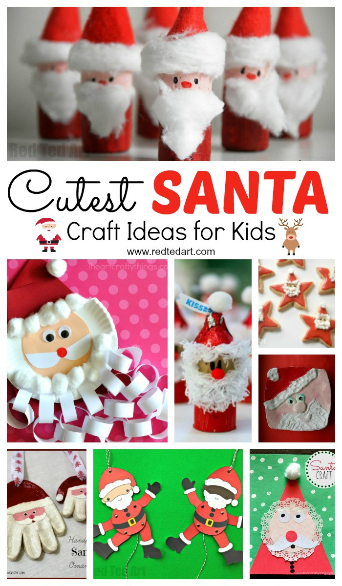 Christmas Gift Crafts For Toddlers
 Easy Santa Craft Ideas for Kids Red Ted Art