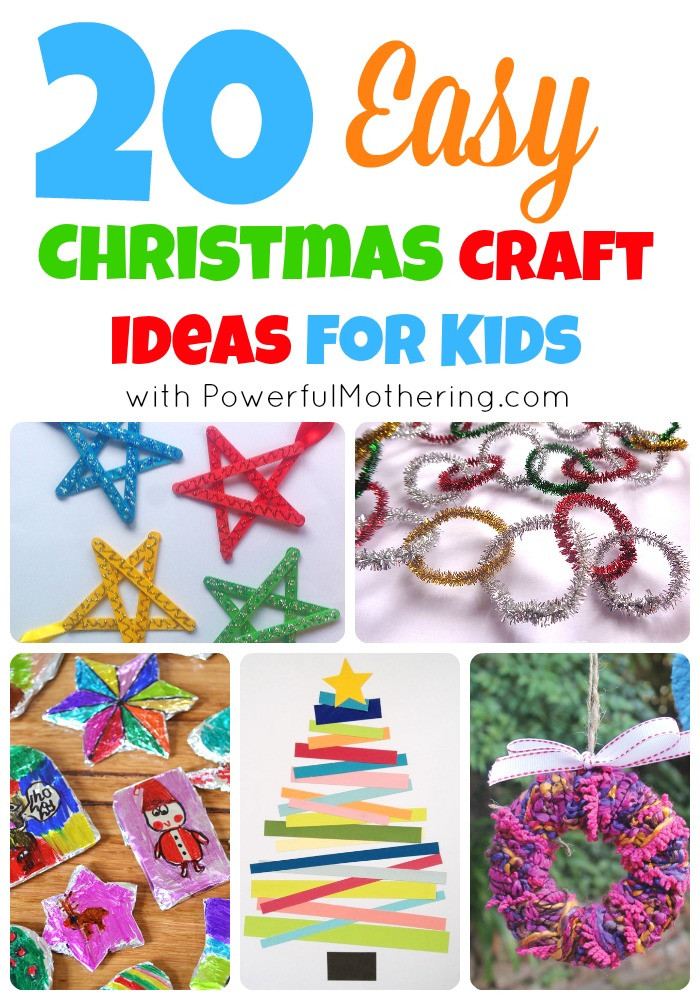 Christmas Gift Crafts For Toddlers
 20 Easy Christmas Craft Ideas for Kids