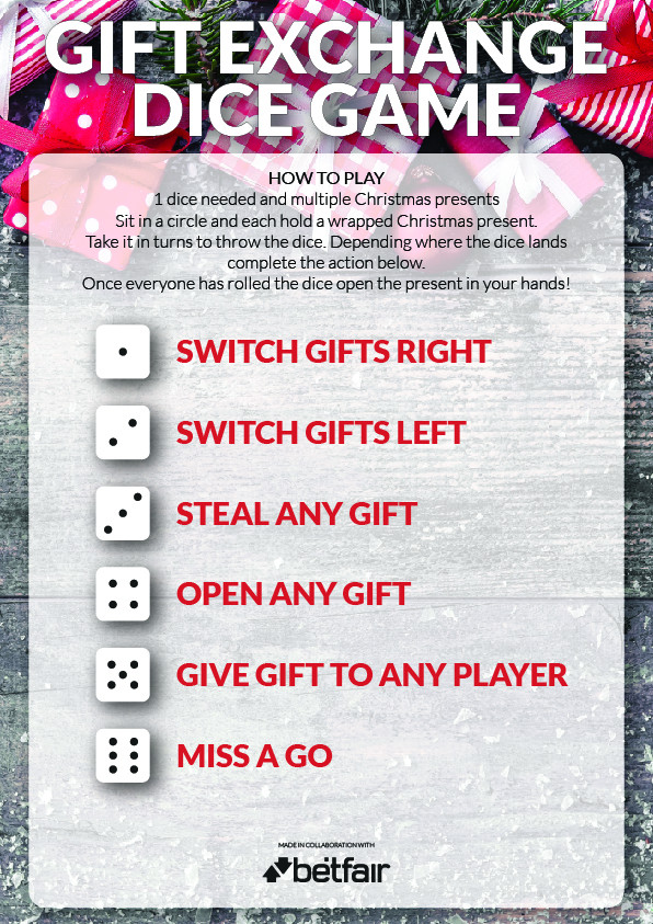 Christmas Gift Exchange Game Ideas
 Christmas line Games fashionandstylepolice