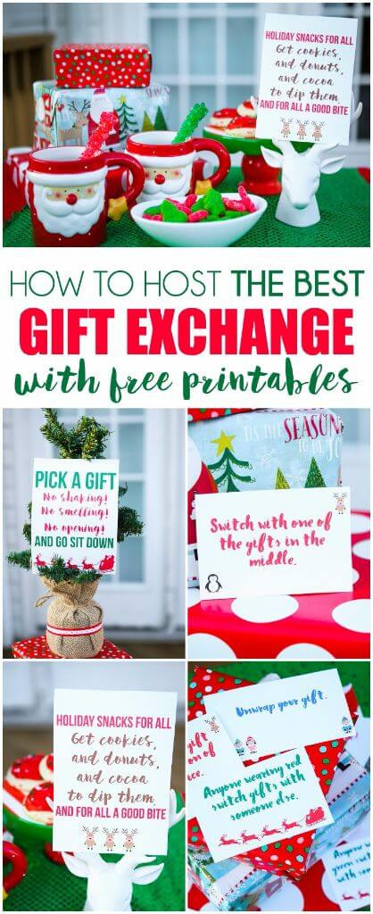 Christmas Gift Exchange Theme Ideas
 Free Printable Exchange Cards for The Best Holiday Gift