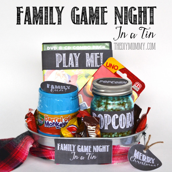 Christmas Gift Game Ideas
 A Gift In A Tin Family Game Night In A Tin